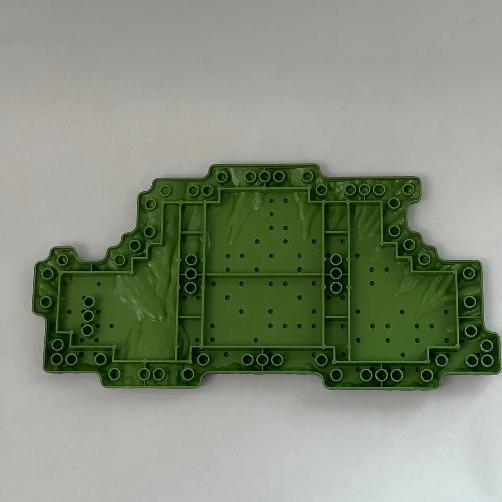 Mega Bloks AM02027 Green Gray Baseplate Replacement Add-On Part Piece